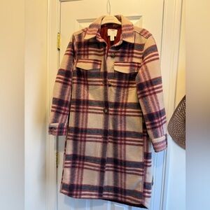H&M Plaid Shirt Jacket